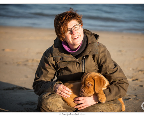 Mogi Hondenfotografie met Joy de Bordeaux Dog pup